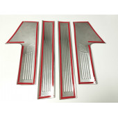 Peugeot 408 Krom İç Kapı Eşiği 4 Parça 2022+ Paslanmaz Çelik TAŞLI thumbnail 7