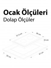 ALVEUS 2Lİ VİTROSERAMİK ANKASTRE ELEKTRİKLİ DOMİNO OCAK - 4