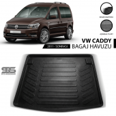 Volkswagen Caddy Bagaj Havuzu 2011 Sonrası Havuzlu Bagaj Paspası - 1