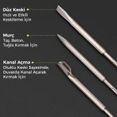 CAT DA03902 17 Parça Tungsten Karbür SDS-Plus Beton Kırıcı/Delici Matkap Ucu - 5