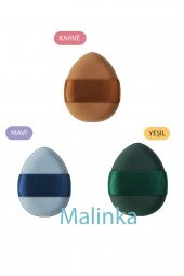 3 Adet Mini Kozmetik Puf Parmak Yüz Makyaj Sünger Göz Altı Kapatıcı Kuru Islak Bez Süngeri Concealer thumbnail 2