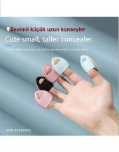 3 Adet Mini Kozmetik Puf Parmak Yüz Makyaj Sünger Göz Altı Kapatıcı Bez Süngeri Konseyler - 3
