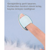 3 Adet Mini Kozmetik Puf Parmak Yüz Makyaj Sünger Göz Altı Kapatıcı Kuru Islak Bez Süngeri Concealer - 4