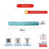 XPERMATE Sarılma Yastığı , Uyku Yastığı , Bacak Arası Yastığı Silindir 150x20 Mavi thumbnail 2