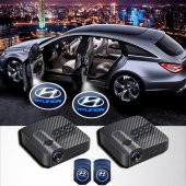 Hyundai Kapı Altı Logo Araç İçi Pilli 2 Adet - 1