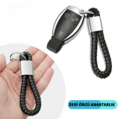 Audi Gerçek Deri Örgü Anahtarlık - 7