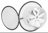 Bahçıvan 25 CM BK 250 1450 D/D 220/230 Volt Monofaze Aksiyel Kapaklı Aspiratör - 1
