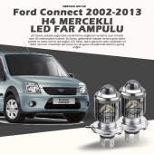 Ford Connect Için Uyumlu Şimşek Etkili Mercek Led Xenon Çift Renk - 1