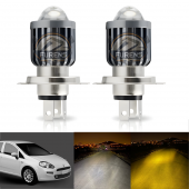 Fıat Grande Putno Uyumlu Mercek Led Xenon Uzun Kısa Çift Renk Şimşek Etkili Ampul - 2