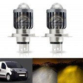 Peugeot Bipper Uyumlu Xenon Mercek Led Uzun - Kısa Çift Renk - 2