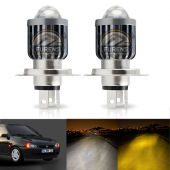 Opel Corsa B Uyumlu Mercek Led Xenon Uzun - Kısa Çift Renk Şimşek Etkili - 2