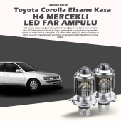 Toyota Corolla Efsane Kasa Uyumlu Mercek Led Xenon Şimşek Etkili Çift Renk - 1