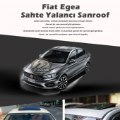 Fiat Egea Parlak Siyah Yalancı Çakma Sahte Sunroof - 1