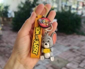 Anahtarlık Tom Sevimli Kedi Silikon Anahtarlık Çanta Süsü Karakter Figür Oyuncak Aksesuar 15772 thumbnail 2