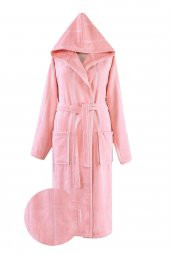 Ephemeris Unisex Pembe Pamuk Bornoz L/XL - 1