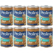 Proline Dana Etli Yetişkin Köpek Konservesi 400 Gr*8 Adet - 1
