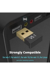 5.1 Bluetooth Doungle V5.1 USB Bluetooth Adaptörü Alıcı Verici Mini Kablosuz Bluetooth Dongle - 4