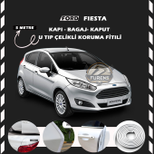 Ford Fiesta Oto Araç Kapı Koruma Fitili 5metre Parlak Beyaz Renk thumbnail 1