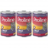 Proline Dana Etli Yetişkin Kedi Konservesi 400 Gr*3 Adet - 1