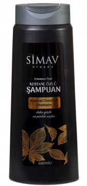 Simav Synaus Kestane Özlü ve Termal Sulu Şampuan Seti 2'li - 500 ml - 2