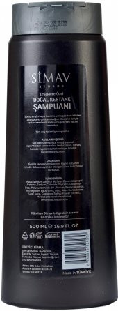 Simav Synaus Kestane Özlü ve Termal Sulu Şampuan Seti 2'li - 500 ml - 3