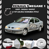 Renault Megane 1 Oto Araç Kapı Koruma Fitili 5metre Parlak Beyaz Renk - 1