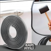 Hyundai Getz Oto Araç Kapı Koruma Fitili 5metre Parlak Gri Renk - 3