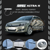 Opel Astra H Oto Araç Kapı Koruma Fitili 5metre Parlak Gri Renk - 1