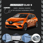 Renault Clio 5 Oto Araç Kapı Koruma Fitili 5metre Parlak Gri Renk - 1