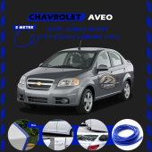 Chevrolet Aveo Oto Araç Kapı Koruma Fitili 5metre Parlak Mavi Renk - 1