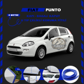 Fiat Punto Oto Araç Kapı Koruma Fitili 5metre Parlak Mavi Renk thumbnail 1