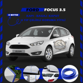 Ford Focus 3.5 Oto Araç Kapı Koruma Fitili 5metre Parlak Mavi Renk - 1