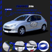 Peugeot 206 Oto Araç Kapı Koruma Fitili 5metre Parlak Mavi Renk - 1