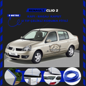 Renault Clio 2 Oto Araç Kapı Koruma Fitili 5metre Parlak Mavi Renk - 1