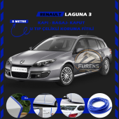 Renault Laguna 3 Oto Araç Kapı Koruma Fitili 5metre Parlak Mavi Renk thumbnail 1