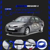 Renault Megane 2 Oto Araç Kapı Koruma Fitili 5metre Parlak Mavi Renk - 1