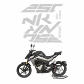 Cf Moto 250 Nk Sticker Seti Beyaz - 1