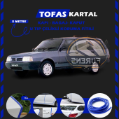 Tofaş Kartal Oto Araç Kapı Koruma Fitili 5metre Parlak Mavi Renk - 1