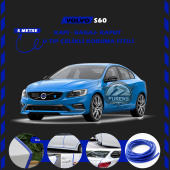Volvo S60 Oto Araç Kapı Koruma Fitili 5metre Parlak Mavi Renk - 1