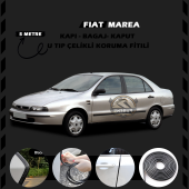 Fiat Marea Oto Araç Kapı Koruma Fitili 5metre Parlak Siyah Renk - 1