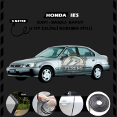 Honda İes Parlak Oto Araç Kapı Koruma Fitili 5metre Parlak Siyah Renk thumbnail 1