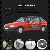 Opel Astra F Oto Araç Kapı Koruma Fitili 5metre Parlak Siyah Renk - 1