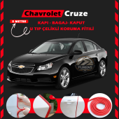 Chevrolet Oto Araç Kapı Koruma Fitili 5metre Parlak Kırmızı Renk thumbnail 1