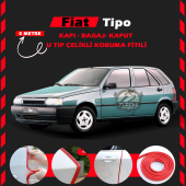 Fiat Tipo Oto Araç Kapı Koruma Fitili 5metre Parlak Kırmızı Renk thumbnail 1