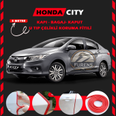 Honda City Oto Araç Kapı Koruma Fitili 5metre Parlak Kırmızı Renk - 1