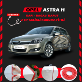 Opel Astra H Oto Araç Kapı Koruma Fitili 5metre Parlak Kırmızı Renk - 1