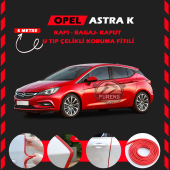 Opel Astra K Oto Araç Kapı Koruma Fitili 5metre Parlak Kırmızı Renk - 1