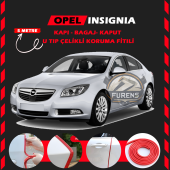 Opel İnsignia Oto Araç Kapı Koruma Fitili 5metre Parlak Kırmızı Renk - 1