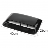 Piano Black Kaput Üstü Havalandırma Izgara Büyük GenişKaput Üstü Body Kit Parlak Siyah - 6