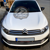 Citroen C Elysee 2012-2019 Uyumlu Brabus Ön Lip 3 Parça Kanatlı Lip - 2